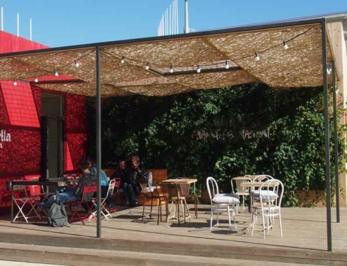 Pared Vegetal Bar Estrella Damm en Montjuic